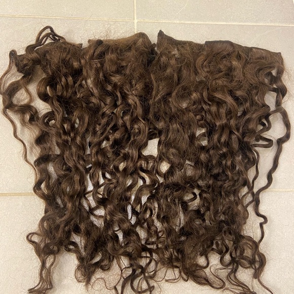 Bebonia 22” spiral dark brown clip in hair extensions main image 5
